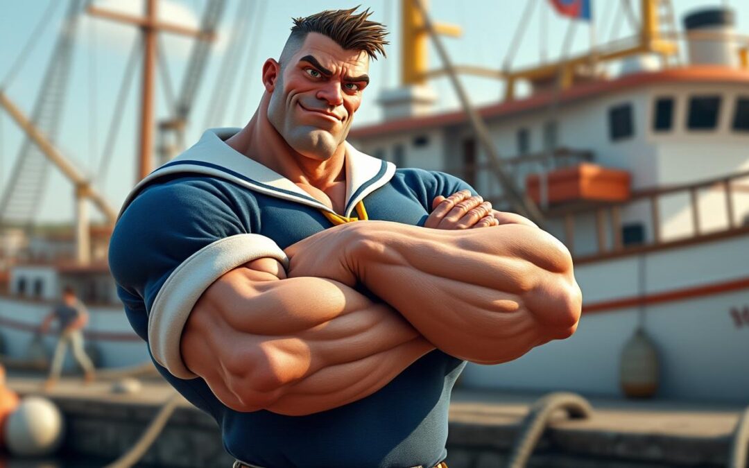 Popeye impressionne avec un tour d&rsquo;avant-bras colossal de 49 cm !