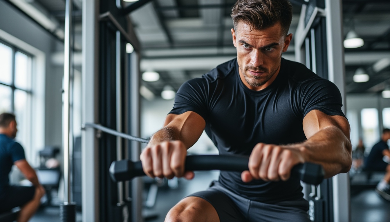 renforcez votre tronc et améliorez votre stabilité grâce à la rotation du buste à la poulie, un exercice efficace pour tonifier vos muscles abdominaux et obliques.